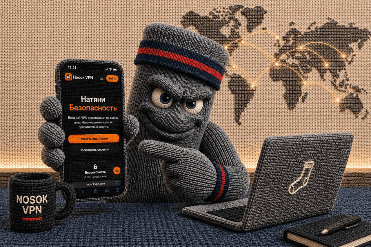 Носок VPN — маскот